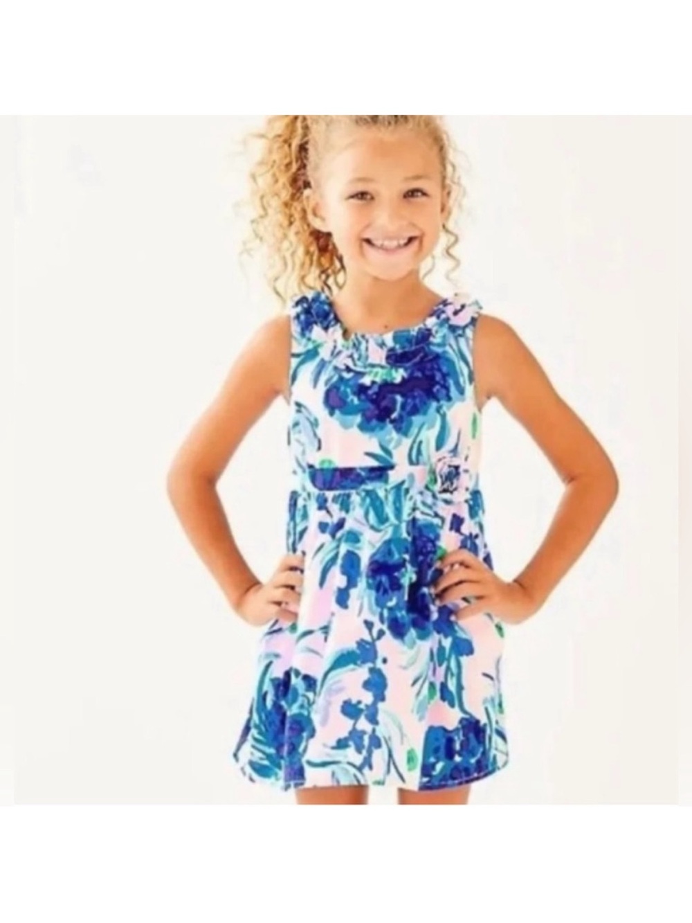Lilly Pulitzer Georgina Pink Tropics Dress Girls Sz. 10